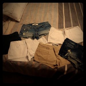 Lot of 6 like new abercrombie and AEO shorts